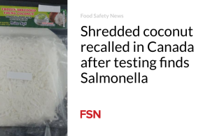 Kelapa parut ditarik kembali di Kanada setelah pengujian menemukan Salmonella