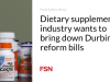 Industri suplemen makanan ingin menurunkan rancangan undang-undang reformasi Durbin