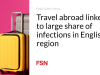 Bepergian ke luar negeri terkait dengan sebagian besar infeksi di wilayah Inggris