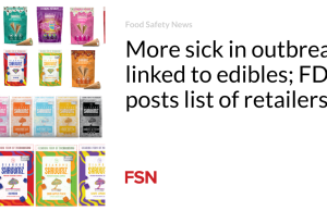 Lebih banyak orang sakit dalam wabah yang terkait dengan makanan; FDA memposting daftar pengecer
