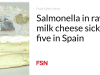 Salmonella dalam keju susu mentah membuat sakit lima orang di Spanyol