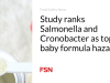 Studi menempatkan Salmonella dan Cronobacter sebagai susu formula bayi yang paling berbahaya