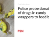 Polisi selidiki sumbangan obat-obatan dalam bungkus permen ke bank makanan