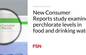 Studi New Consumer Reports meneliti kadar perklorat dalam makanan dan air minum