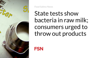 Tes negara menunjukkan bakteri dalam susu mentah; konsumen didesak untuk membuang produk