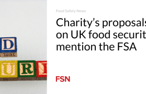Proposal Charity mengenai ketahanan pangan Inggris menyebutkan FSA
