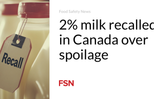 2% susu ditarik kembali di Kanada karena pembusukan