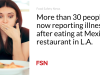 Lebih dari 30 orang kini melaporkan penyakit setelah makan di restoran Meksiko di LA