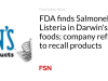 FDA menemukan Salmonella, Listeria dalam makanan hewan Darwin; perusahaan menolak untuk menarik kembali produknya