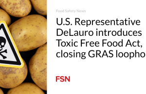 Perwakilan AS DeLauro memperkenalkan Undang-Undang Makanan Bebas Beracun, yang menutup celah GRAS