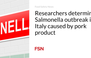 Peneliti menentukan wabah Salmonella di Italia disebabkan oleh produk daging babi