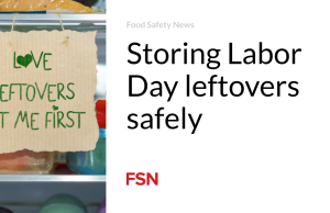 Menyimpan sisa makanan Hari Buruh dengan aman