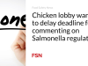 Lobi ayam ingin menunda batas waktu untuk mengomentari peraturan Salmonella