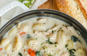 Sup Ayam Gnocchi – Habiskan Dengan Uang