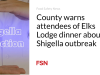 County memperingatkan peserta makan malam Elks Lodge tentang wabah Shigella