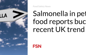 Laporan Salmonella dalam makanan hewan bertentangan dengan tren terkini di Inggris