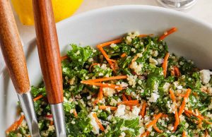 Salad Kale Quinoa – Habiskan Dengan Uang