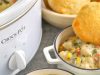 Pie Pot Ayam Crock Pot dengan Biskuit