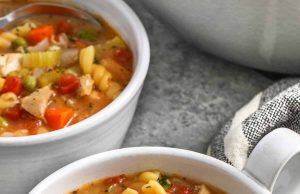 Homemade Leftover Turkey Vegetable Soup