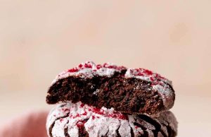 Chocolate Raspberry Crinkles