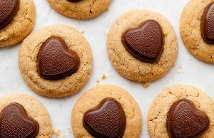 Peanut Butter Valentine’s Day Cookies
