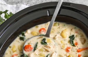 Crockpot Chicken Gnocchi Soup – Habiskan dengan uang