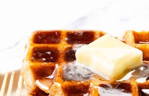 Fluffy Golden Buttermilk Waffles