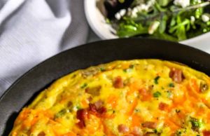 Ham and Cheese Frittata – Habiskan dengan uang