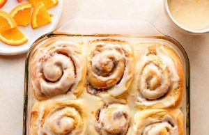 Homemade Orange Sweet Rolls
