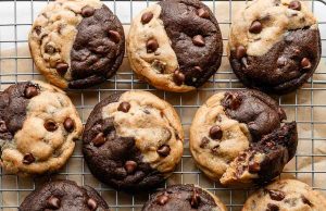 Peanut Butter Chocolate Swirl Cookies