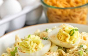 Salad Pasta Telur Deviled – Habiskan dengan uang