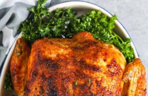 Cara membuat ayam rotisserie