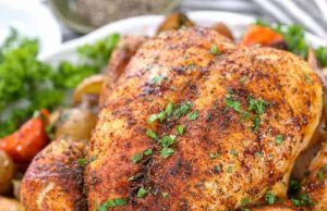 Ayam panggang – habiskan dengan uang