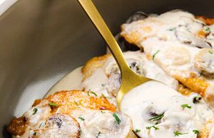 Chicken with Creamy Mushroom Sauce