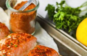 Bumbu salmon – habiskan dengan uang