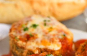 Parmesan terong penggorengan udara – habiskan dengan uang