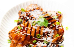 Sticky Asian BBQ Chicken Thighs