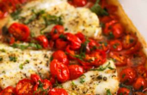 COD panggang dengan tomat – habiskan dengan uang