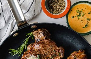 Steak yang dipanggang oleh oven – habiskan dengan uang