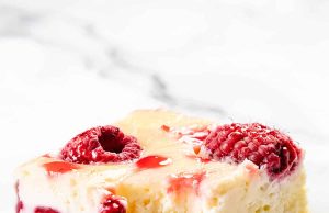 Raspberry Cheesecake Blondies