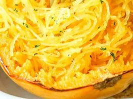 Squash Spaghetti Panggang – Habiskan Dengan Uang