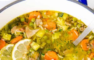 One Pot Leftover Turkey Soup